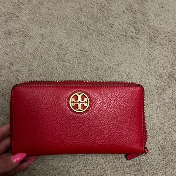 Tory Burch Handbags - Tory Burch Wallet in Red hot !